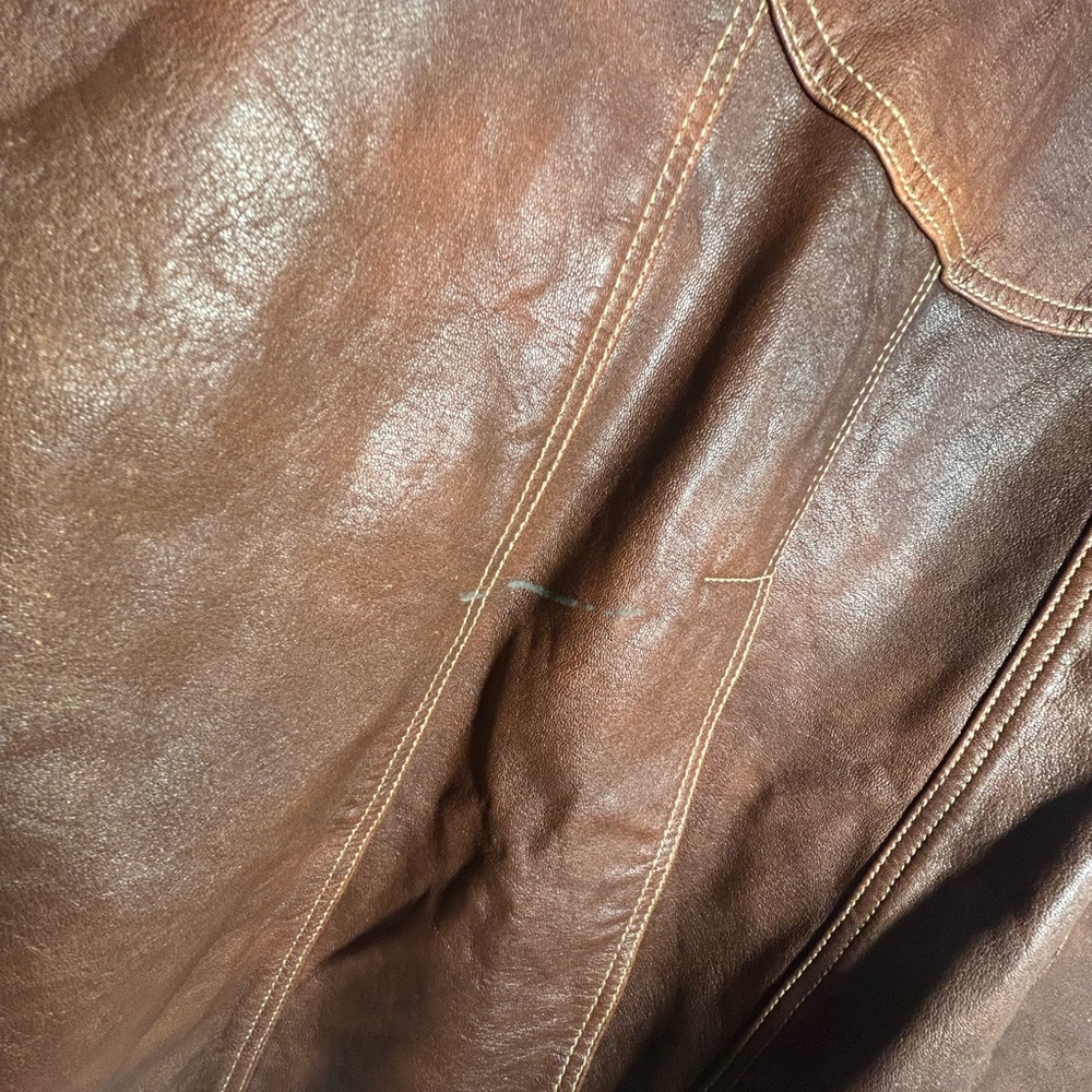 Wilson’s Leather Maxima Chocolate Trench Coat Size Medium - Picture 6 of 6